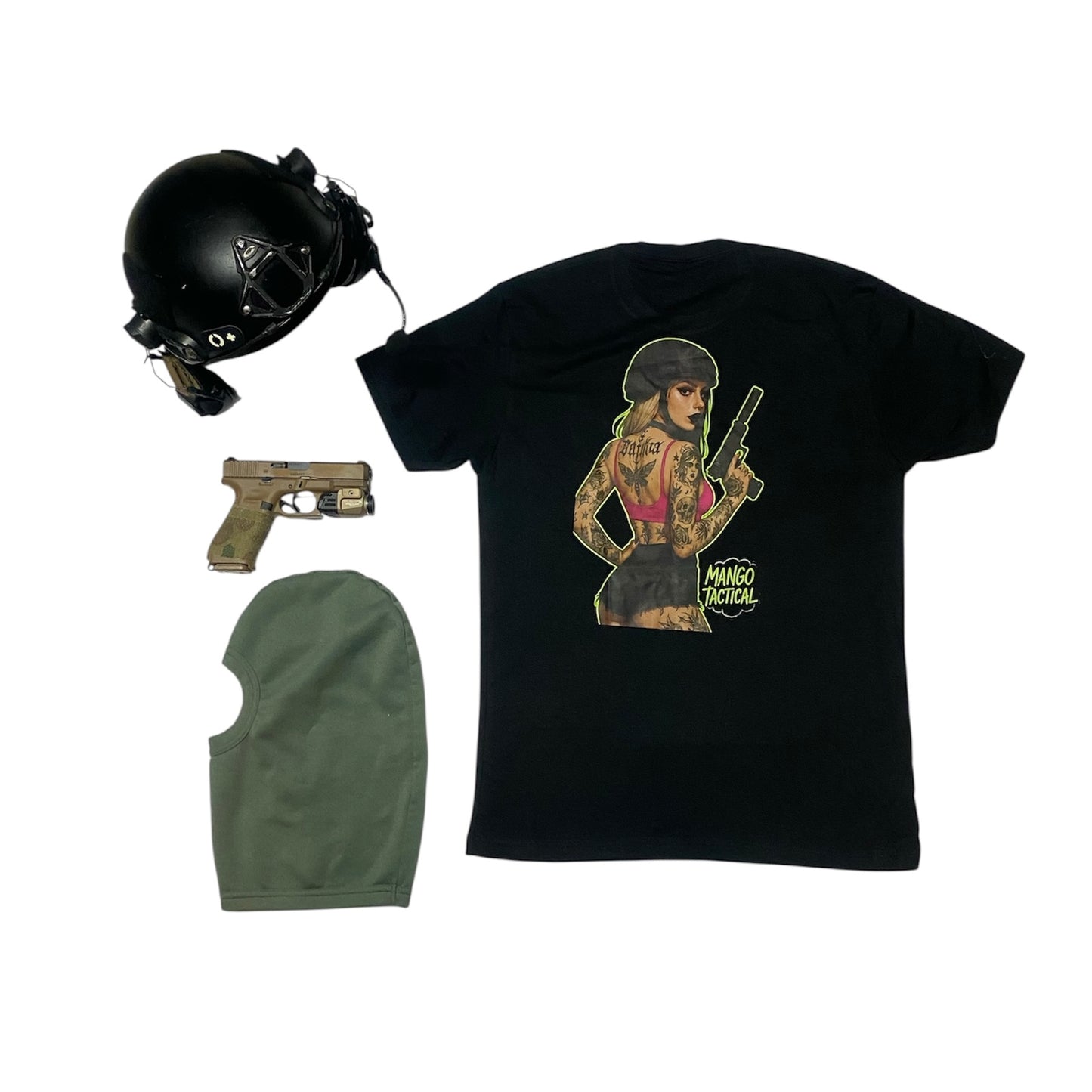 Pink Top, Black Ops Tee