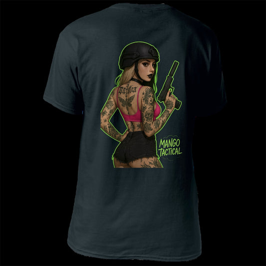 Pink Top, Black Ops Tee